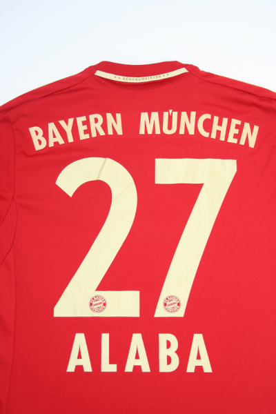 Adidas FC Bayern München Trikot 27 David Alaba 2012/13 Heim Rot Herren S