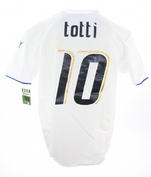 Puma Italien Trikot 10 Francesco Totti WM 2006 Weltmeister Italia weiß Herren XL