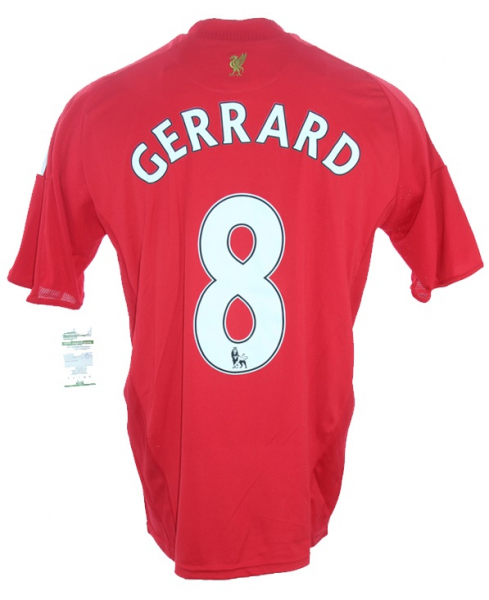 Adidas FC Liverpool Trikot 8 Steven Gerrard 2008-10 Carlsberg rot Herren S oder L
