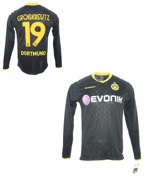 Kappa Borussia Dortmund Trikot 19 Kevin Großkreutz 2010/11 BVB match worn Schwarz Herren L