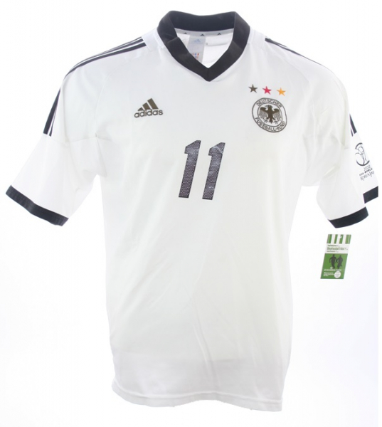 Adidas Deutschland Trikot 11 Miroslav Klose WM 2002 DFB Heim weiß Herren M oder XL