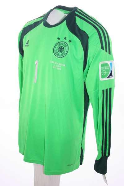 Adidas Deutschland Torwarttriikot 1 Manuel Neuer WM 2014 DFB Grün Neu Herren S/M/L/XL/XXL/2XL