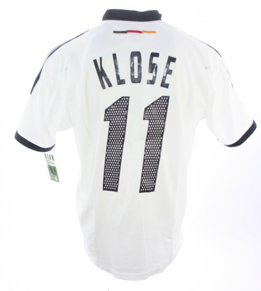 Adidas Deutschland Trikot 11 Miroslav Klose WM 2002 DFB Heim weiß Herren M oder XL
