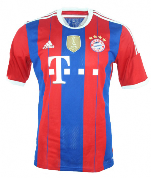 Adidas FC Bayern München Trikot 7 Franck Ribery 2014/15 heim rot blau Herren M