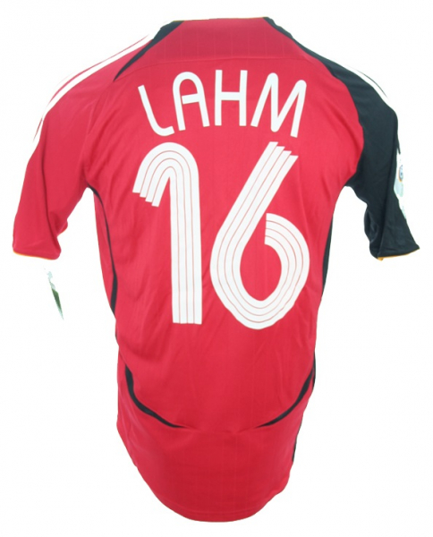Adidas Deutschland Trikot 16 Philipp Lahm WM 2006 Away rot DFB Herren M/L/XL