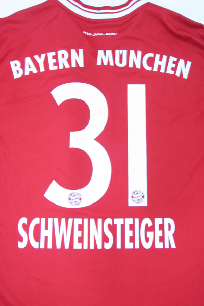 Adidas FC Bayern München Trikot 31 Bastian Schweinsteiger 2013/14 Triple Herren XS Kinder 164 cm