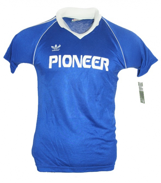 Adidas  1.FC Köln Trikot 7 Pierre Littbarski 1979-1982 Pionieer Away Blau Herren M