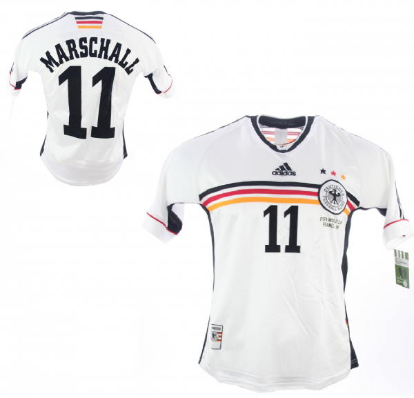 Adidas Deutschland Trikot 11 Olaf Marschall WM 1998 Home DFB Herren S-M oder XL