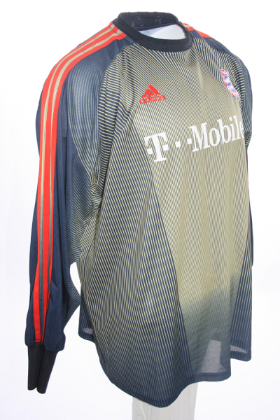 Adidas FC Bayern München Torwart Trikot 1 Oliver Kahn 2004/05 T-Mobile Kinder 164 cm (B-ware)