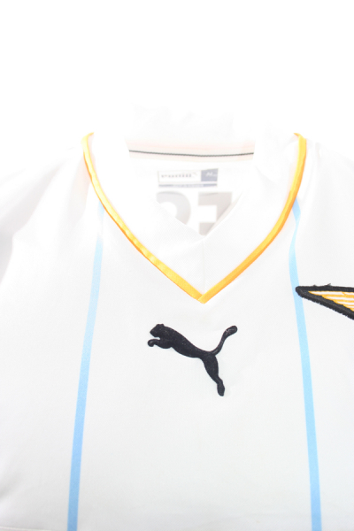 Puma Lazio Rom Trikot 10 Hernan Crespo 2001/2002 away Siemens Weiß/Blau Herren M