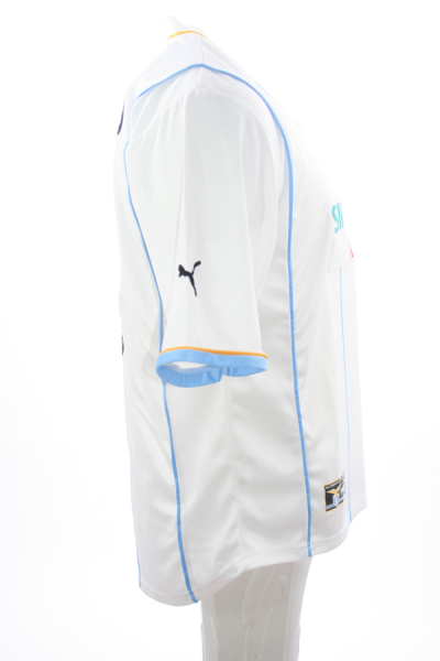 Puma Lazio Rom Trikot 10 Hernan Crespo 2001/2002 away Siemens Weiß/Blau Herren M