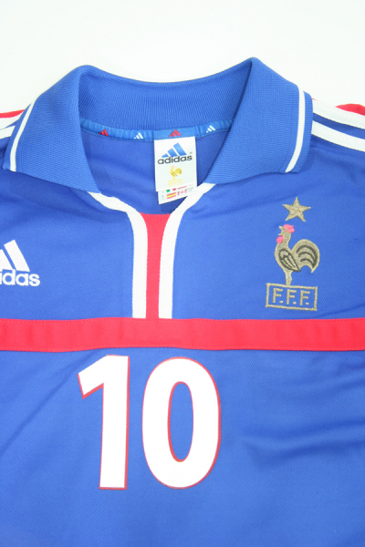 Adidas Frankreich Trikot 10 Zinedine Zidane Euro 2000 Heim Herren L oder XL