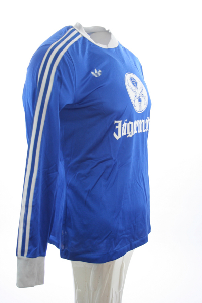 Adidas Eintracht Braunschweig jersey 1980 Jägermeister blue Away men's M (5/6)