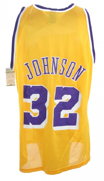 Champion Los Angeles L.A. Lakers Trikot 32 Magic Johnson Heim Gelb Herren L oder XL