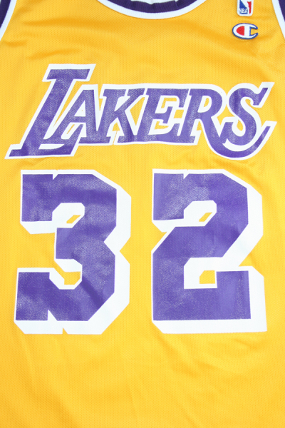 Champion Los Angeles L.A. Lakers Trikot 32 Magic Johnson Heim Gelb Herren L oder XL