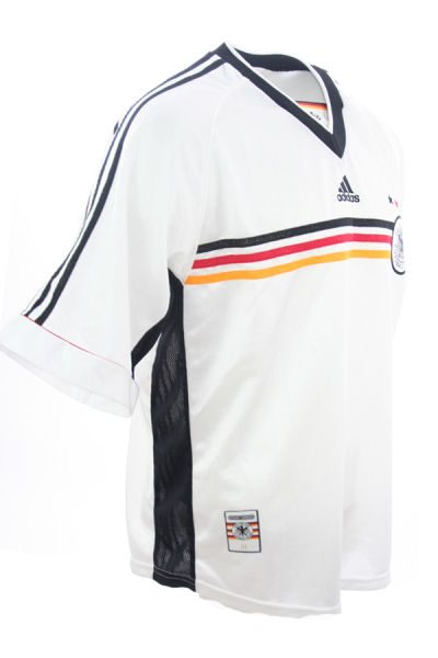 Adidas Deutschland Trikot 4 Kohler 9 Kirsten 10 Hässler uvm. WM 1998 98 DFB Heim Weiß Herren S, M, L oder XL & Kinder