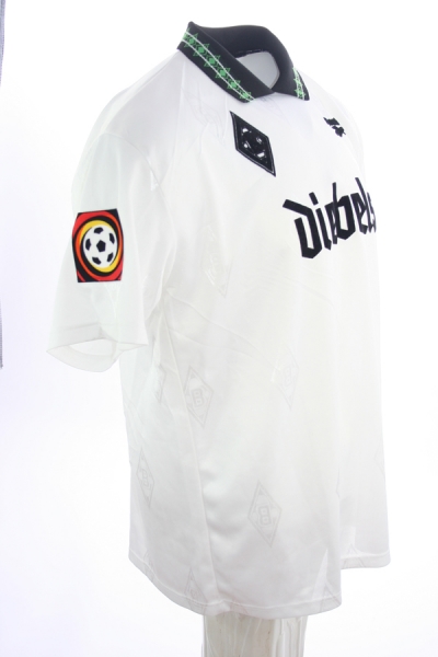 Reebok Borussia MönchenGladbach jersey 9 Martin Dahlin 1995/96 away white Diebels men's XL