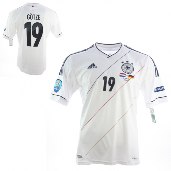 Adidas Deutschland Trikot 19 Mario Götze Euro 2012 Heim DFB Herren S/M oder L