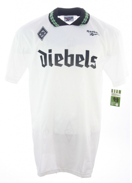 Reebok Borussia Mönchengladbach Trikot 10 Stefan Effenberg 1995/96 BMG Weiß M/XL