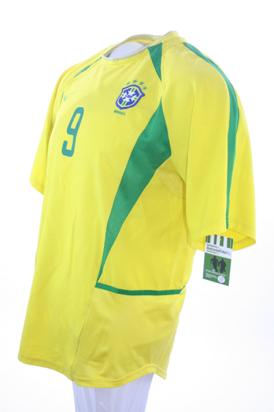 Nike Brasilien Trikot 2002 WM Weltmeister 9 Ronaldo Neu Herren L oder XL