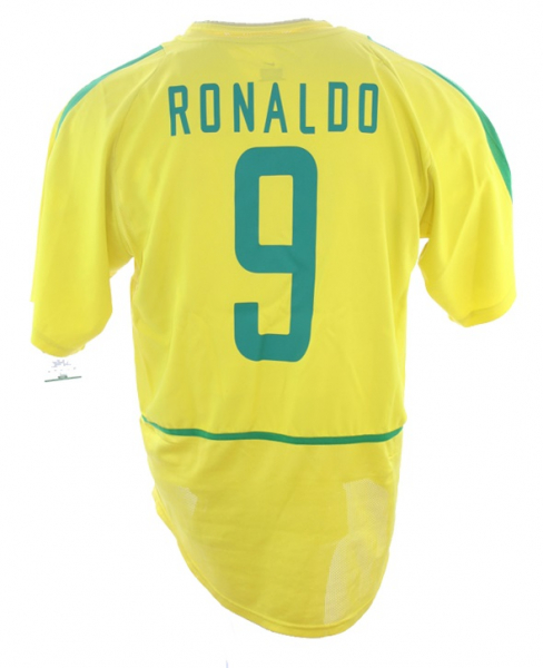 Nike Brasilien Trikot 2002 WM Weltmeister 9 Ronaldo Neu Herren L oder XL