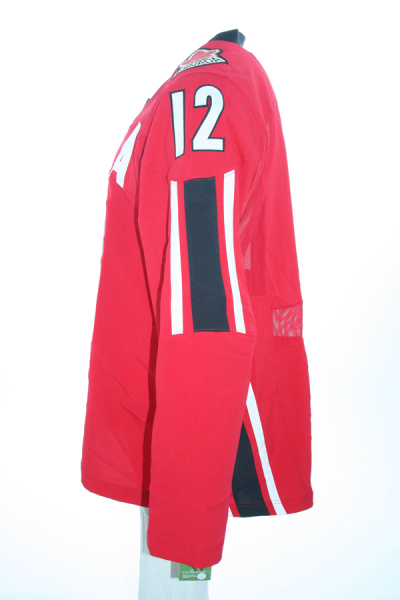 Nike Canadá hockey sobre hielo camiseta 12 Jarome Iginla Olympia Torino 2006 rojo senor XL