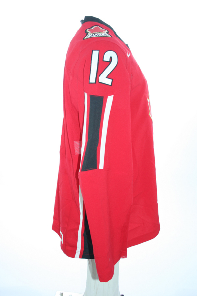 Nike Canadá hockey sobre hielo camiseta 12 Jarome Iginla Olympia Torino 2006 rojo senor XL