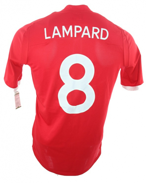 Umbro England Trikot 8 Frank Lampard WM 2010 away rot Herren M/L