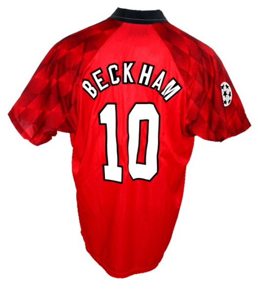 Umbro Manchester United Trikot 10 David Beckham 1996/97 sharp UEFA CL Heim Herren XL