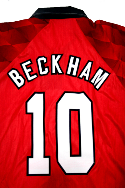 Umbro Manchester United Trikot 10 David Beckham 1996/97 sharp UEFA CL Heim Herren XL