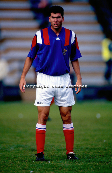 Adidas Frankreich Trikot 6 Zinedine Zidane 1993 Home U21 Herren XL