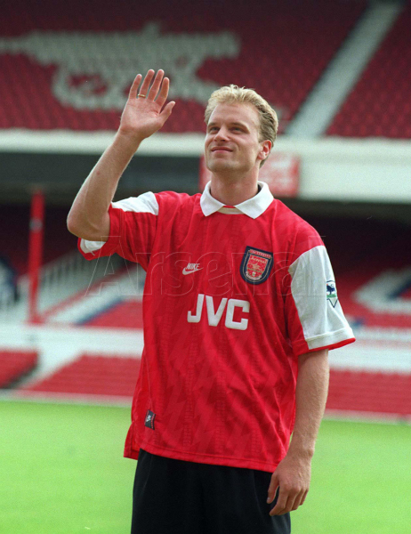 Nike Arsenal London Trikot 10 Dennis Bergkamp 1995/96 JVC Heim Herren 2XL/XXL